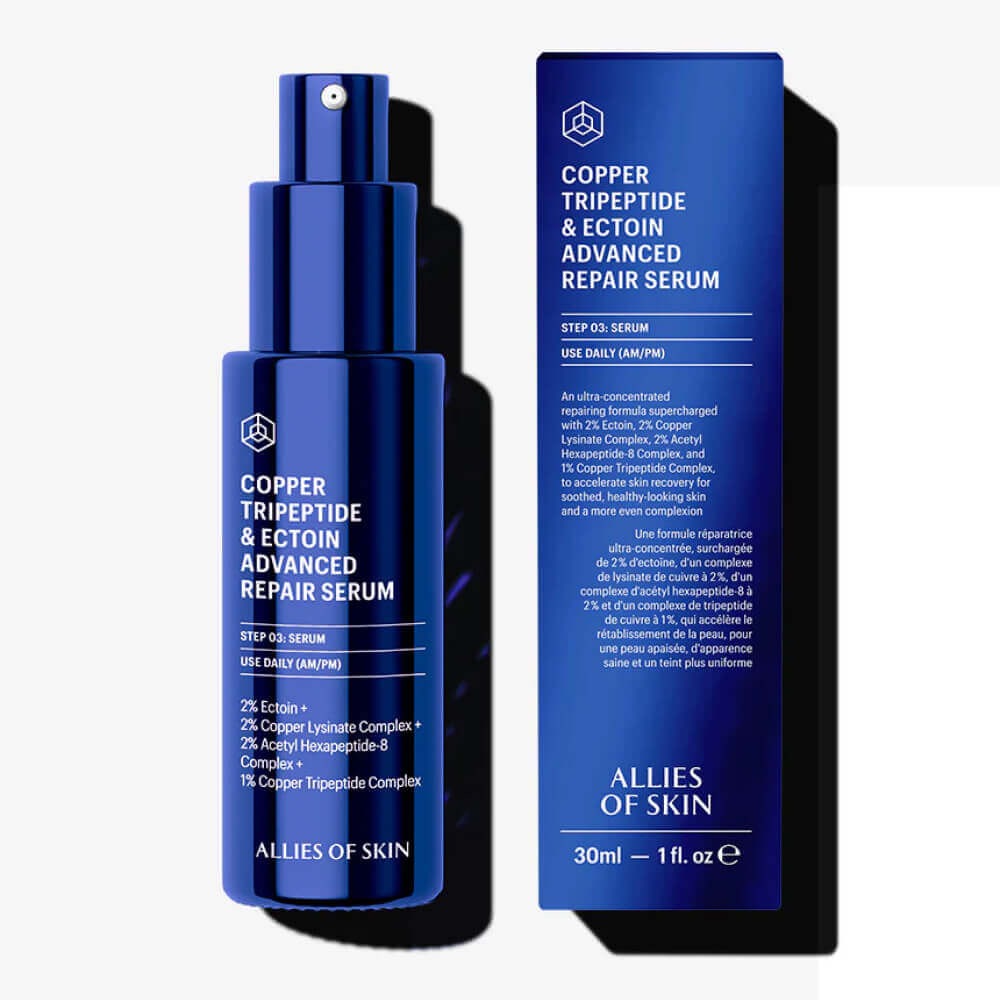 Allies of Skin Copper Tripeptide & Ectoin Advanced Repair Serum Разглаживающая сыворотка с пептидами 30 мл