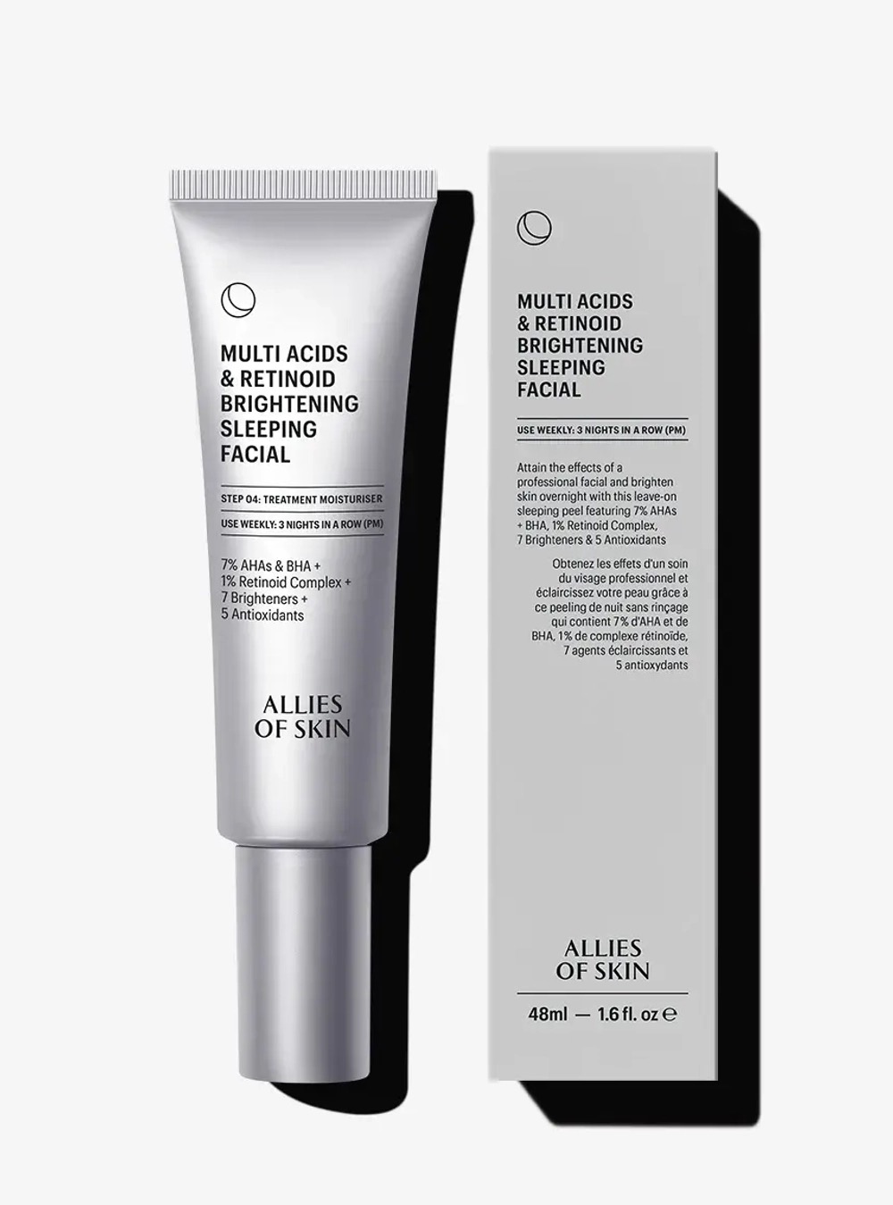 ALLIES OF SKIN  Multi Acids & Retinoid Brightening Sleeping Facial Ночной мультикислотный пилинг 50 мл