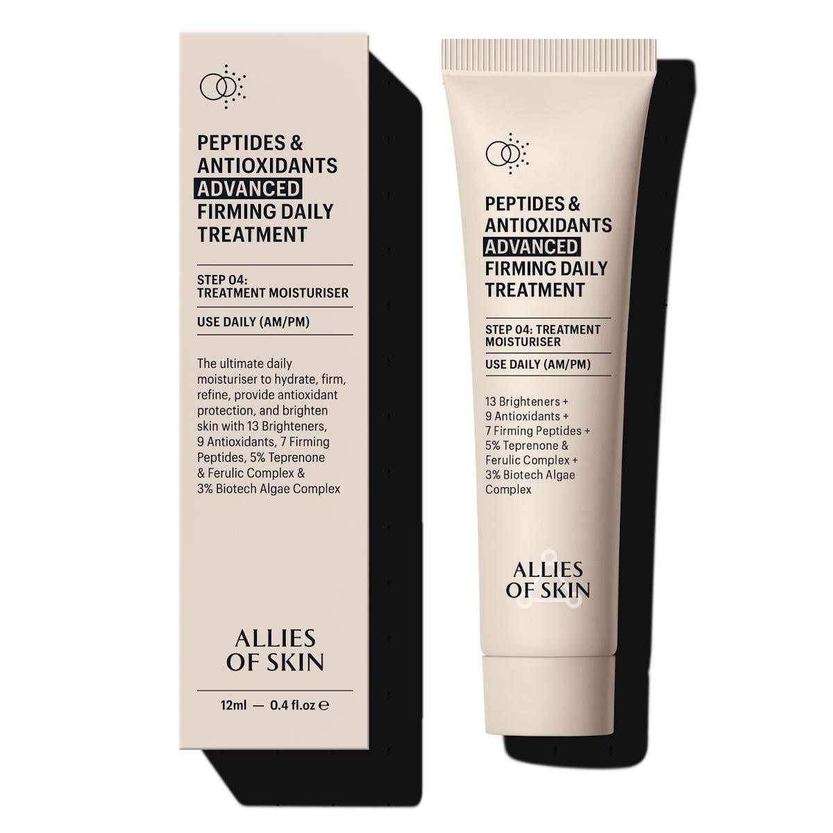 ALLIES OF SKIN Peptides  Antioxidants Advanced Firming Daily Treatment Укрепляющий пептидный крем с антиоксидантами 12мл