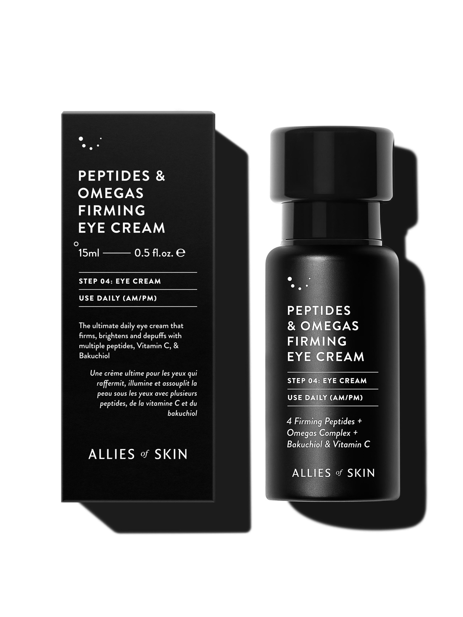 ALLIES OF SKIN Peptides & Omegas Firming Eye Cream  Пептидный крем для век с омега кислотами 15 мл