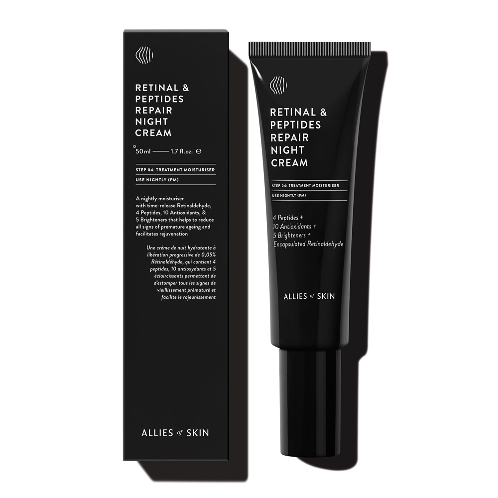 Allies of Skin Retinal 0,05%&Peptides Repair Night Cream Ночной пептидный крем с 0,05% ретиналем 48 мл