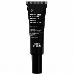 Allies of Skin Retinal 0,1%&Peptides Advanced Repair Night Cream Интенсивный ночной крем с ретиналем 48 мл
