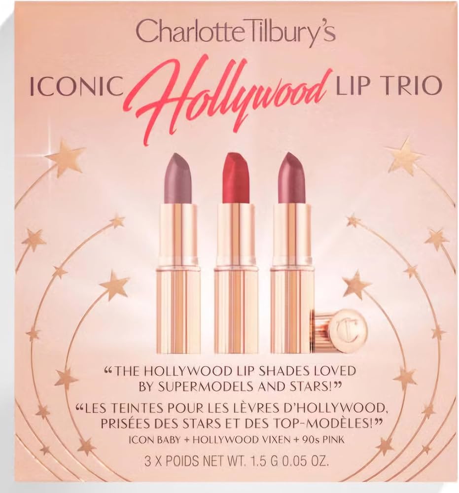 Charlotte Tilbury Hollywood mini lip trio - набор помад (3шт)