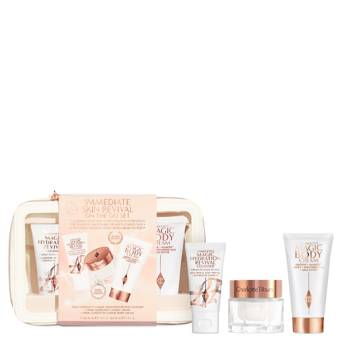 Charlotte Tilbury Magic Body Cream skin revival set