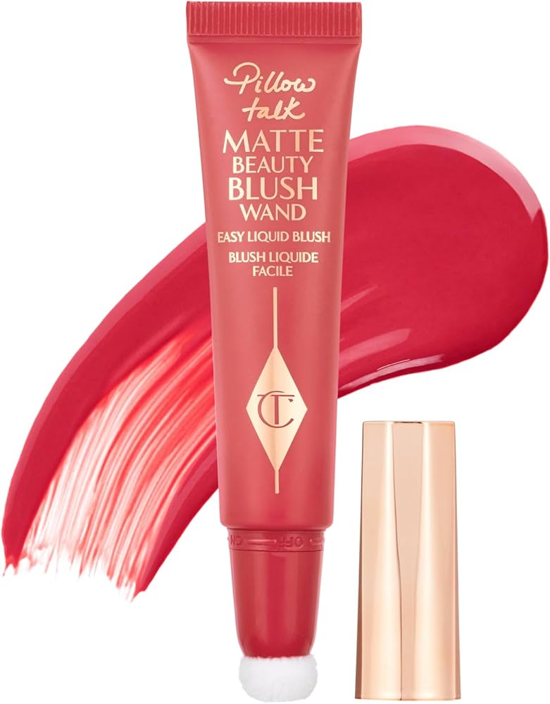 Charlotte Tilbury Matte beauty blush Pillow Talk темные жидкие румяна