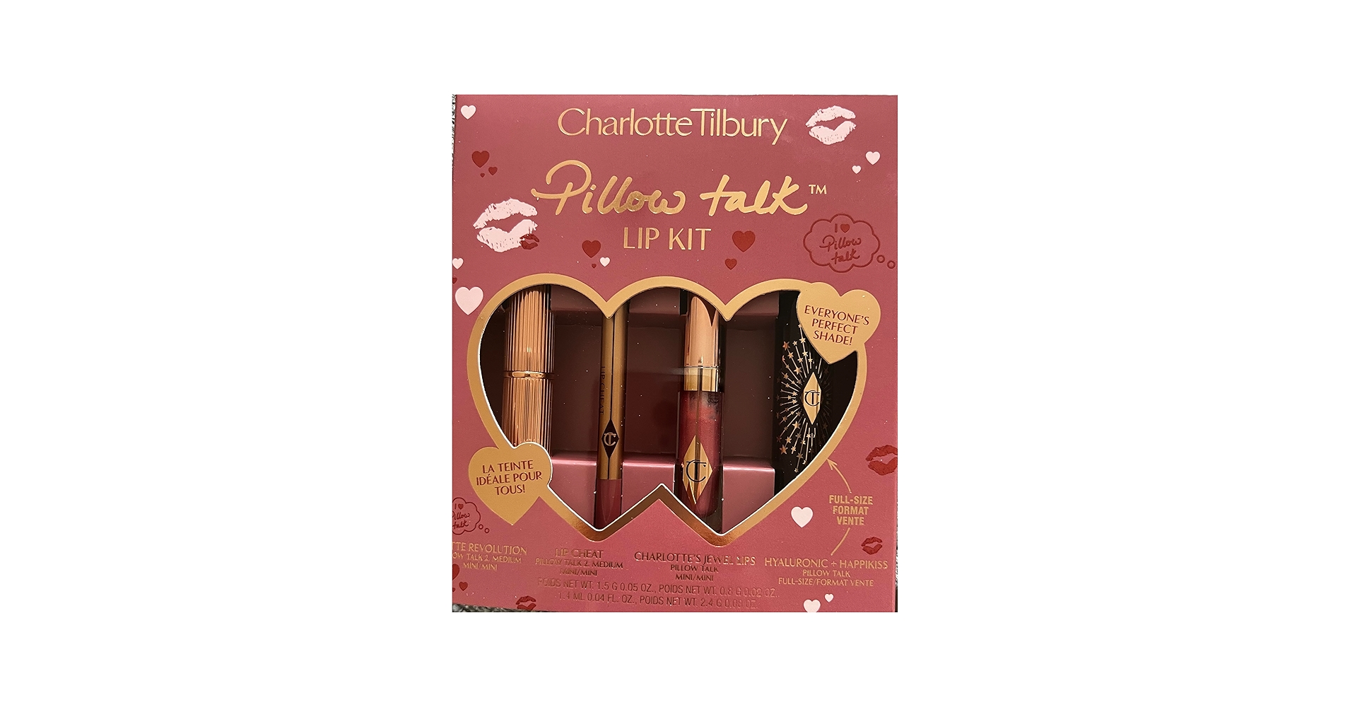 CHARLOTTE TILBURY PILLOW TALK LIP KIT набор (1.5g, 0.8g, 1.4ml, 2.4g)