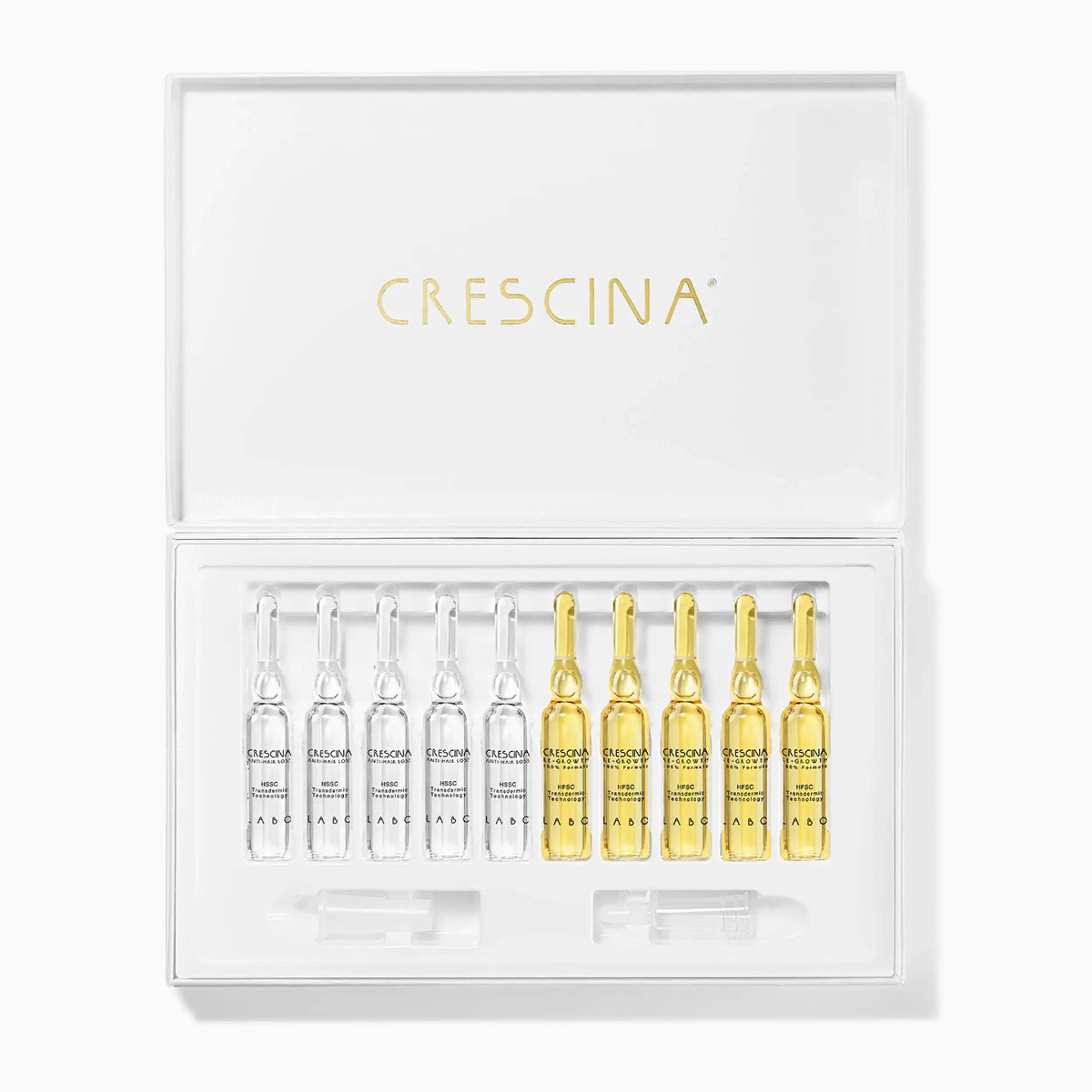 CRESCINA Transdermic комплекс против выпадения и для роста волос  500 для женщин, 10+10 ампул