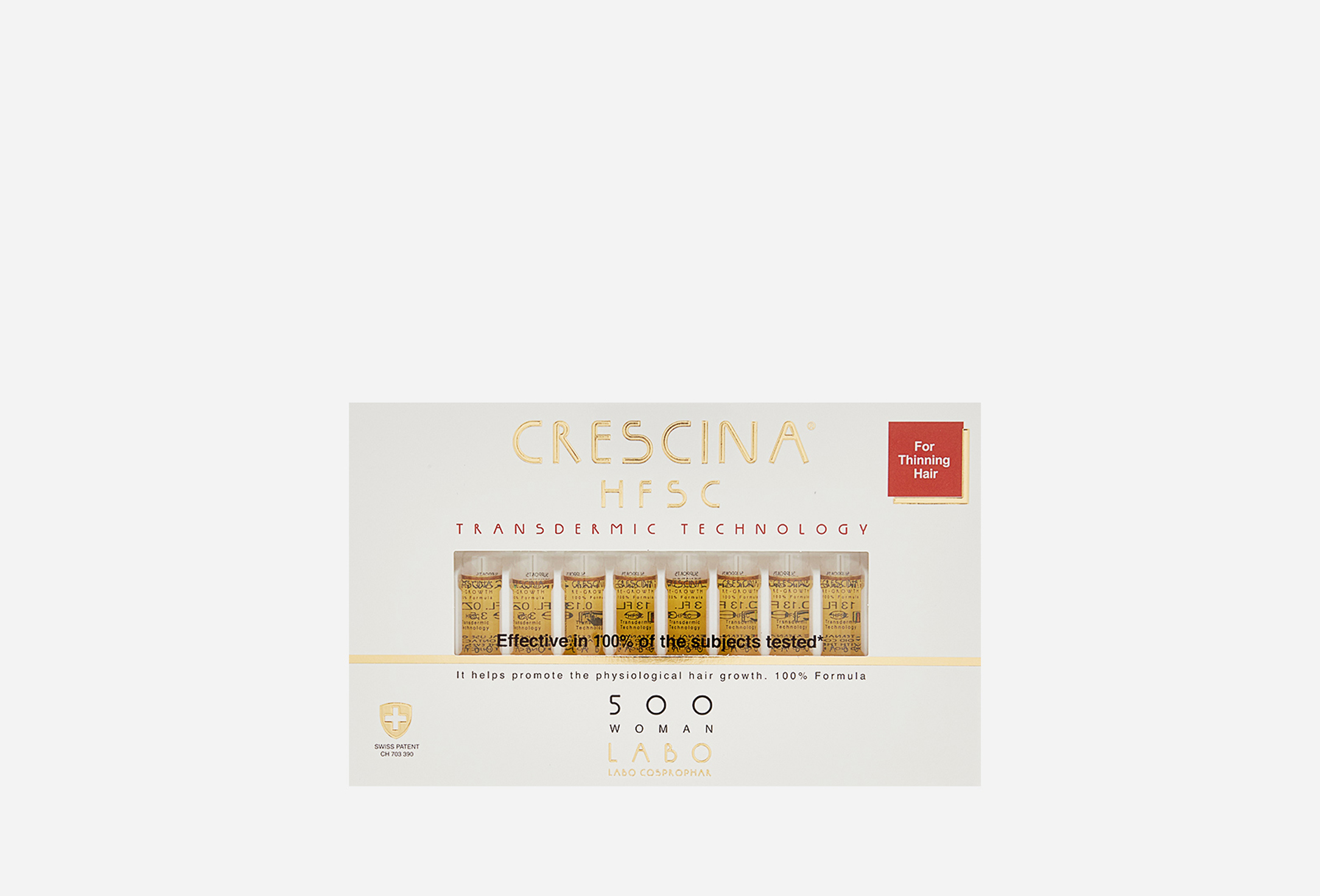 CRESCINA Transdermic комплекс против выпадения и для роста волос  500 для женщин, 20+20 ампул