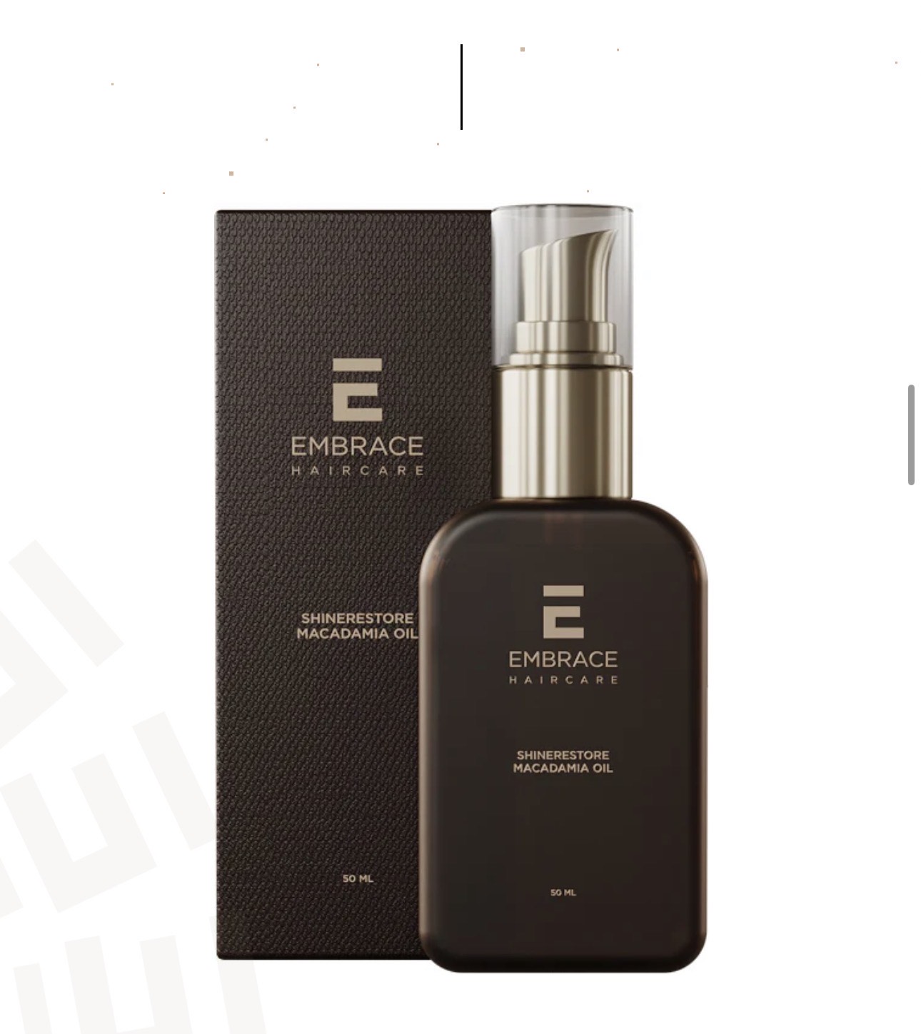 Embrace Shine restore Масло макадамии,  50мл
