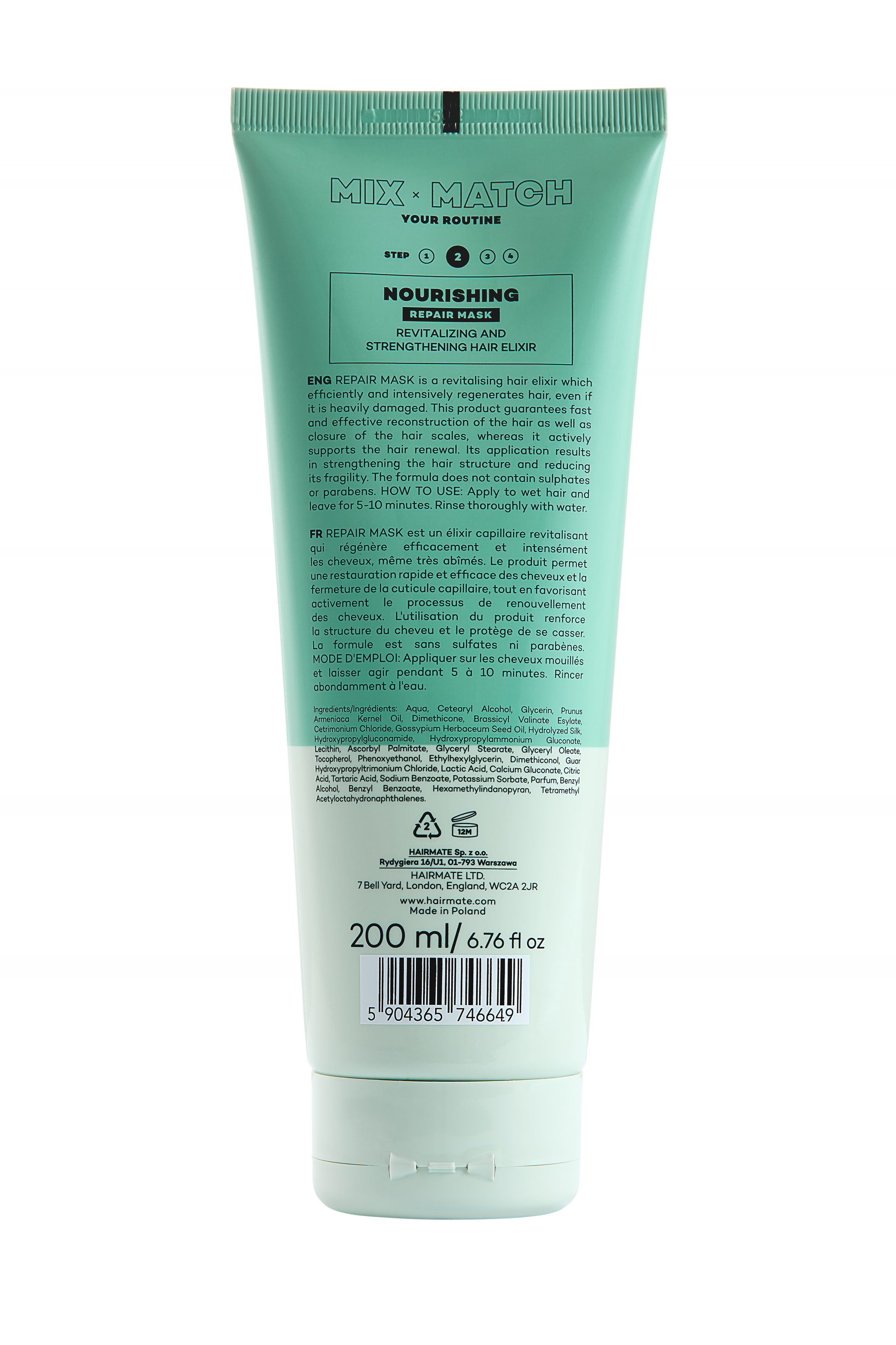 Hairmate Repair Mask 50ml - восстанавливающая маска