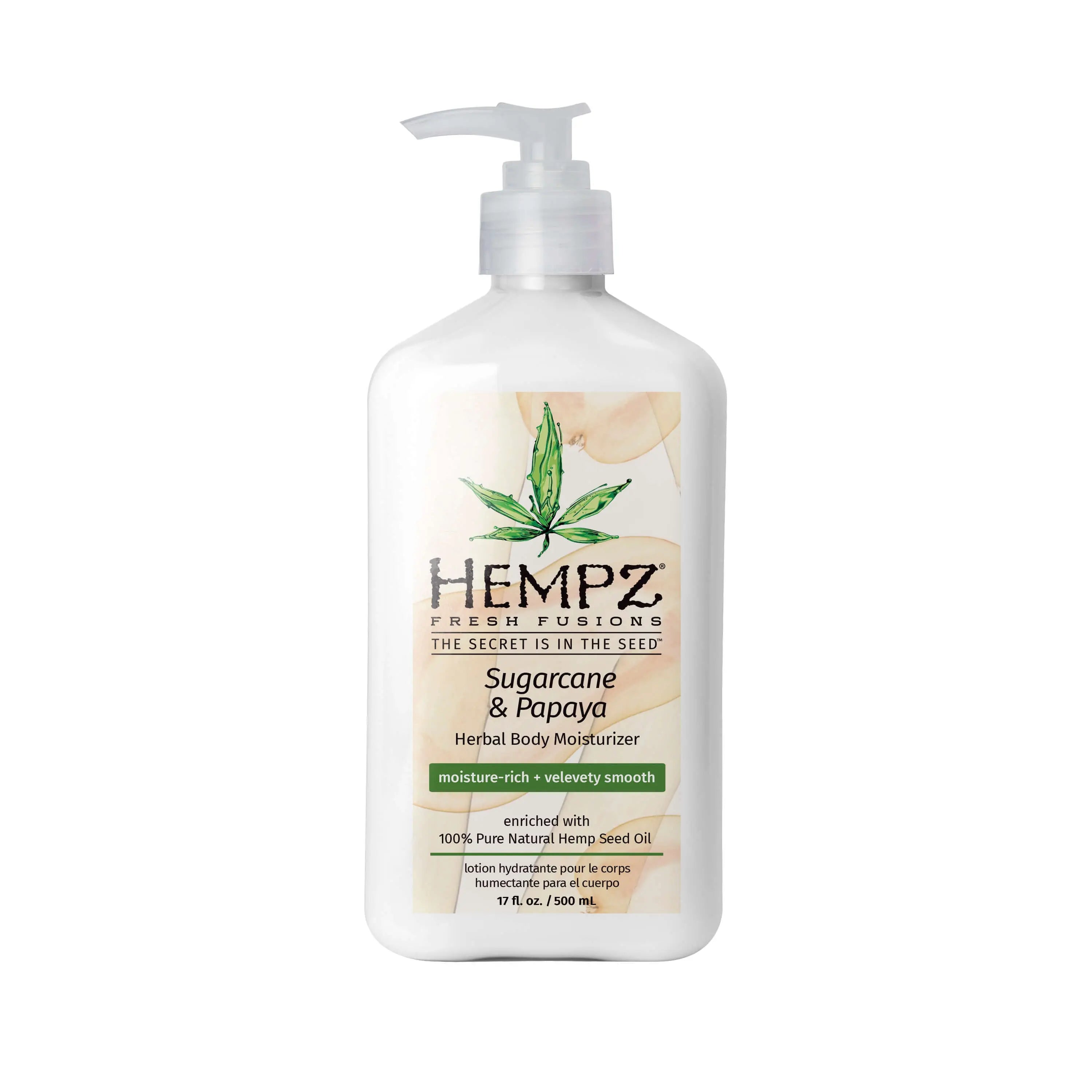 Hempz Молочко для тела Сахарный тростник и Папайя / Sugarcane & Papaya Herbal Body Moisturizer 500ml