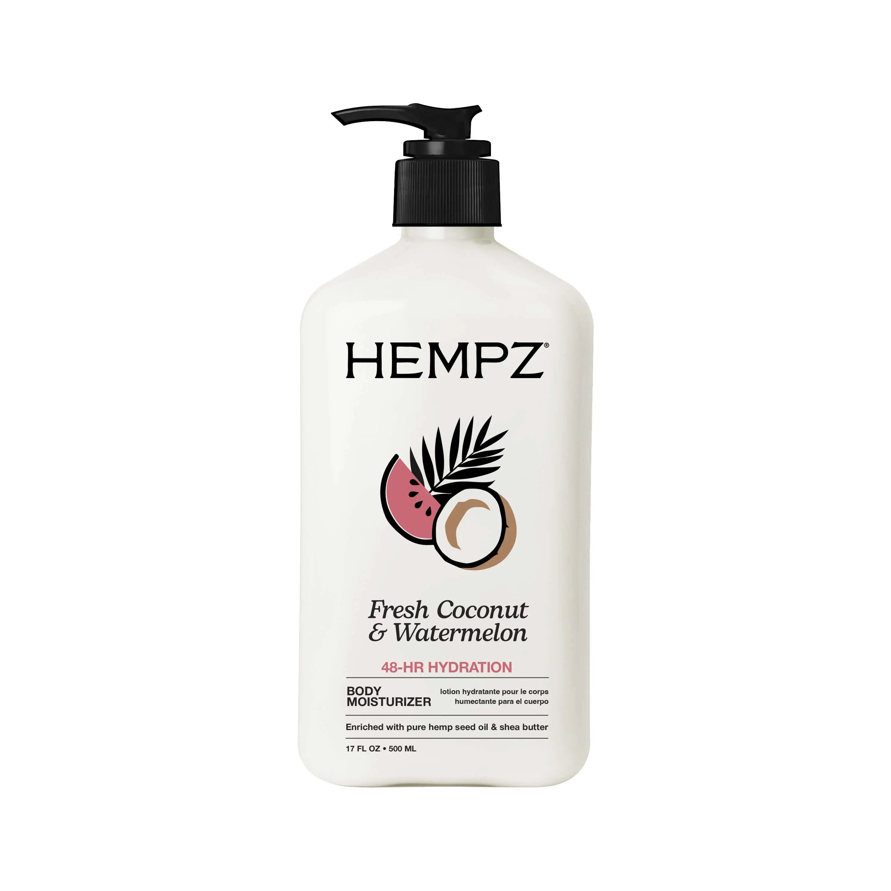 Hempz Молочко для тела увлажняющее Кокос и Арбуз Fresh Coconut and Watermelon Herbal Moisturizer 500 мл