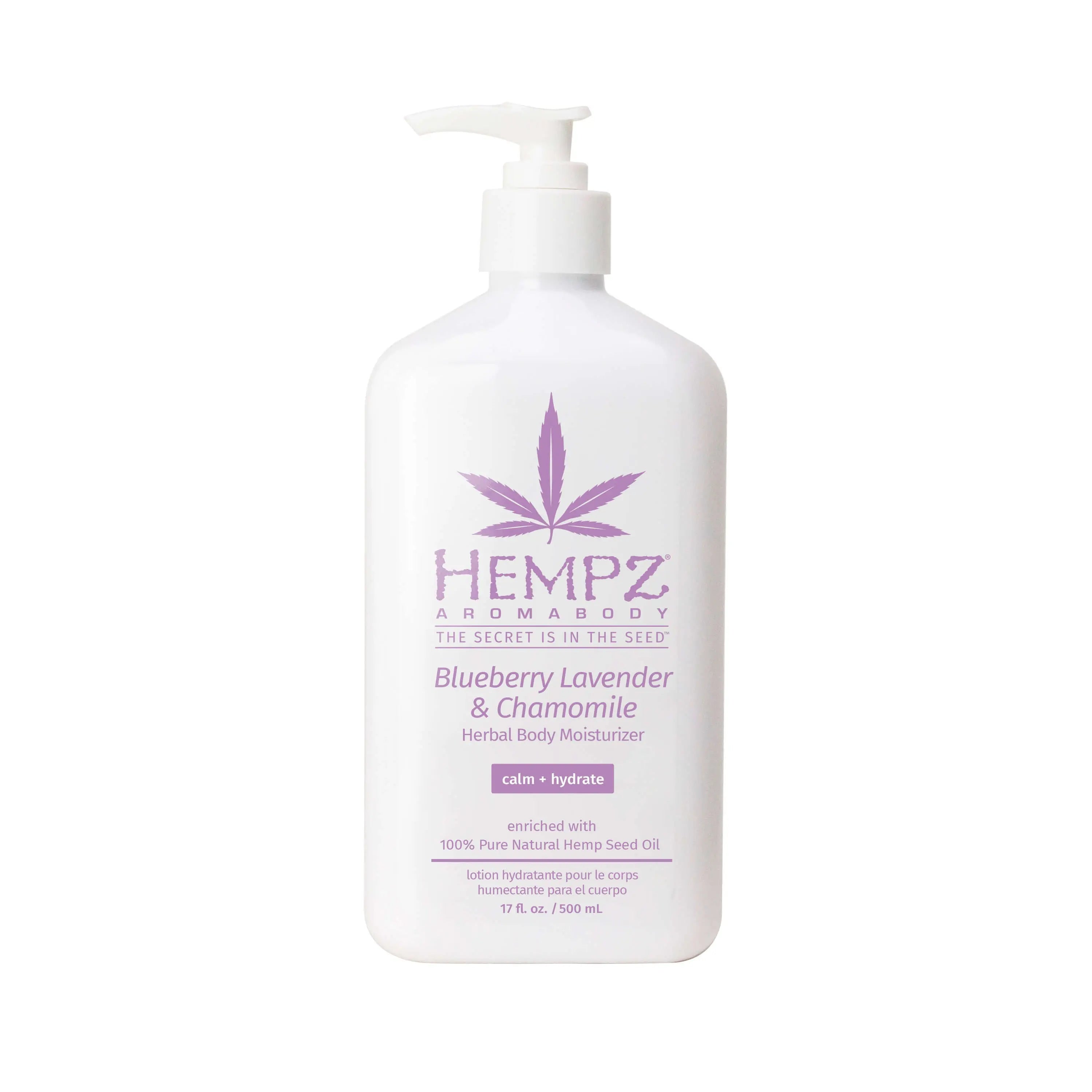 Hempz Молочко для тела увлажняющее Лаванда, Ромашка и Дикие Ягоды / Blueberry Lavender & Chamomile Herbal Body Moisturizer 500ml