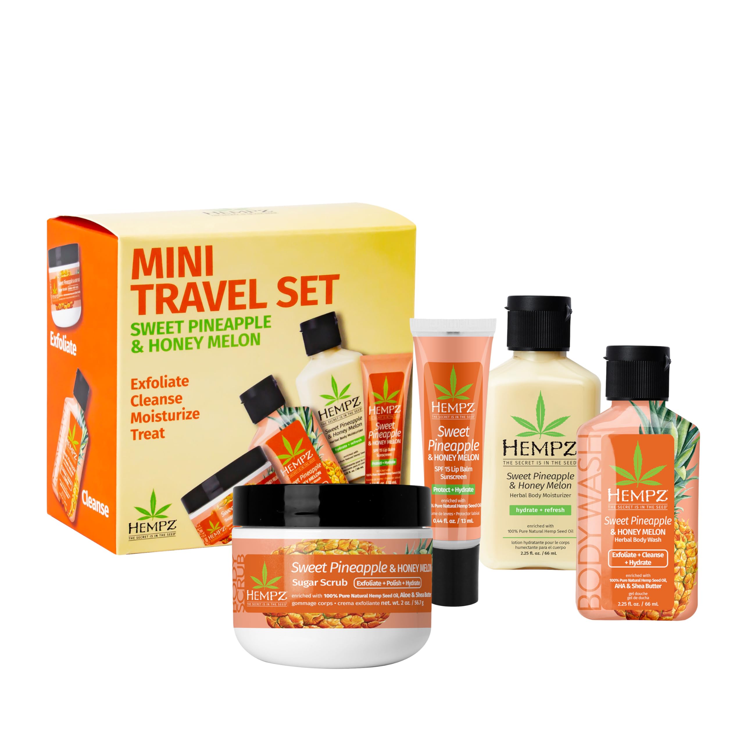 Hempz sweet pineapple and honey mekon  mini 66ml