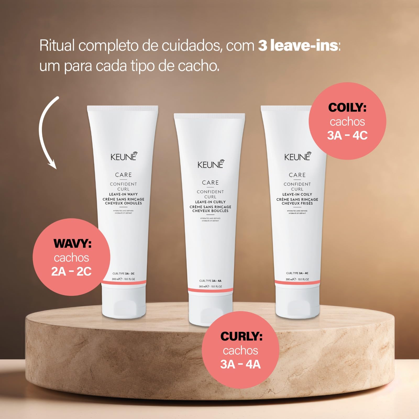 Keune Confident Curl Coily 300 ml - крем для интенсивно кудрявых волос