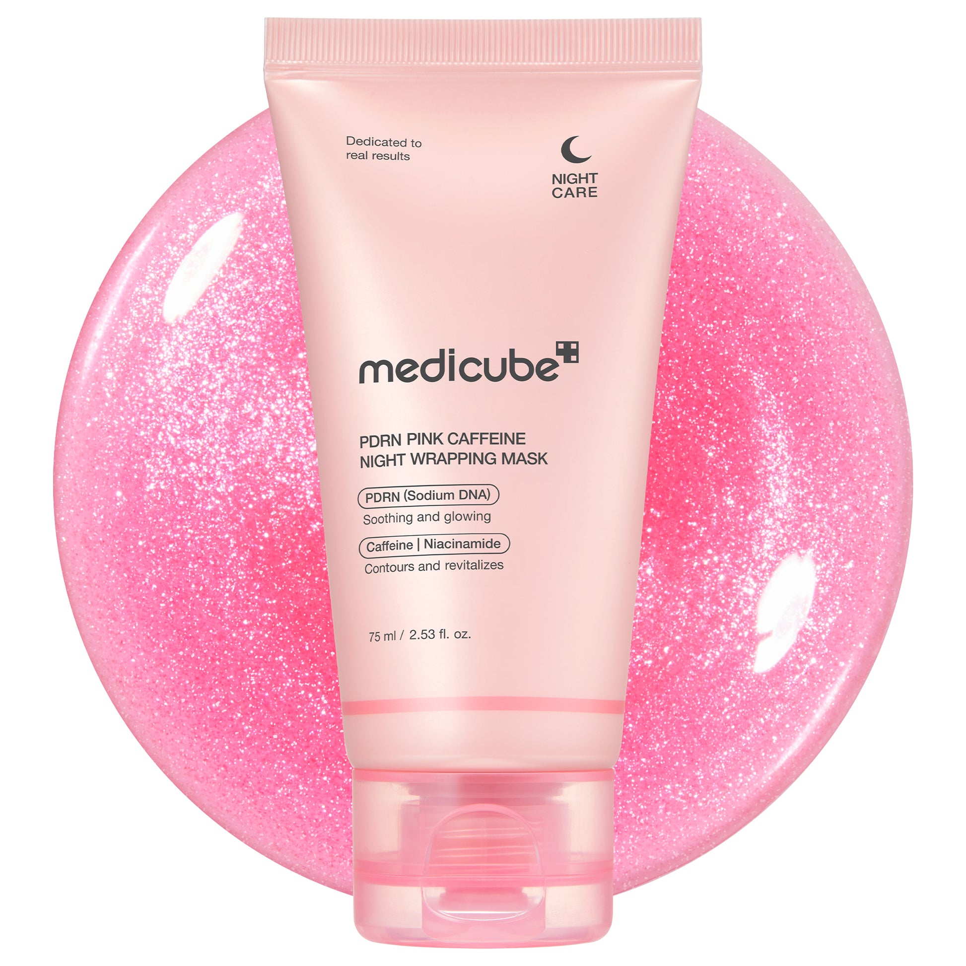 Medicube PDRN Pink Caffeine Night Wrapping Mask, 75мл