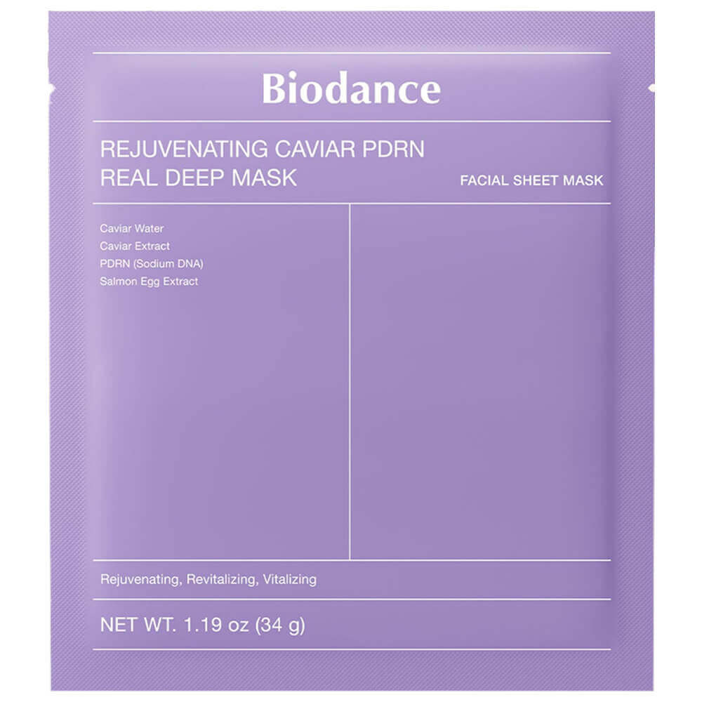 Ночная гидрогелевая маска с ПДРН и икрой Biodance Rejuvenating Caviar PDRN Real Deep Mask 34 г