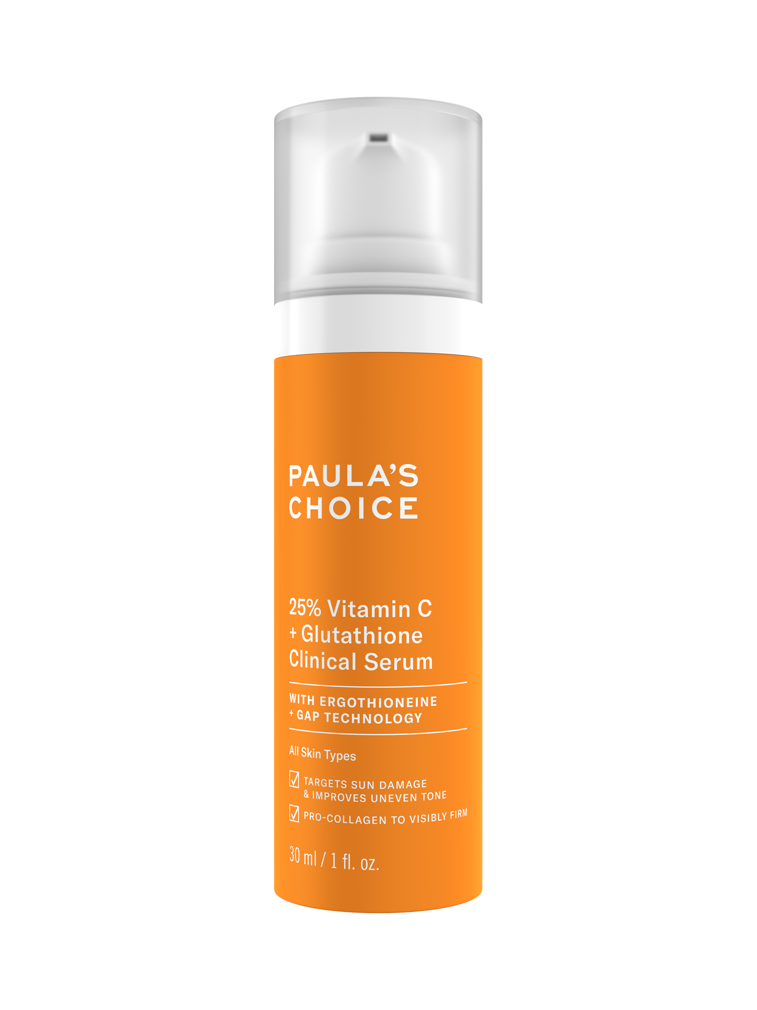 Paula’s Choice 25% Vitamin C + Glutathione Clinical Serum 30ml Витамин С для всех типов кожи