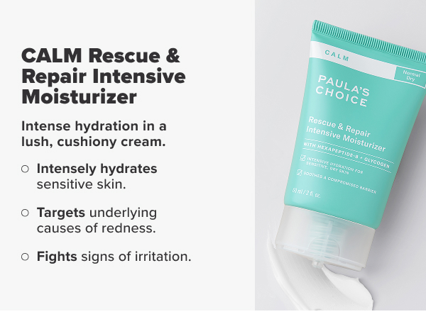 Paula’s choice Calm Rescue & Repair Cream - Крем мгновенно успокаивает кожу, уменьшает покраснение и восстанавливает барьер