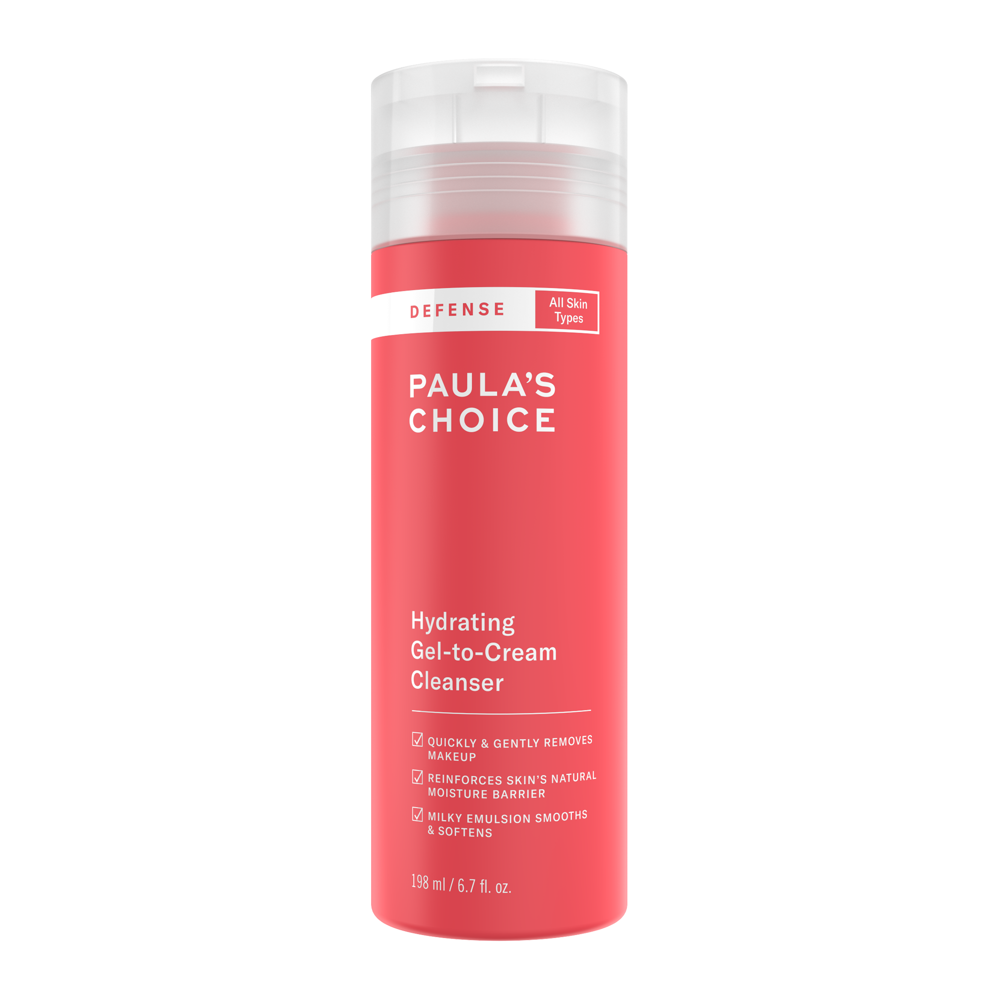 Paula's Choice Defense Hydrating Gel-To-Cream Cleanser / Пенка для умывания с защитой от негативных факторов окружающей среды