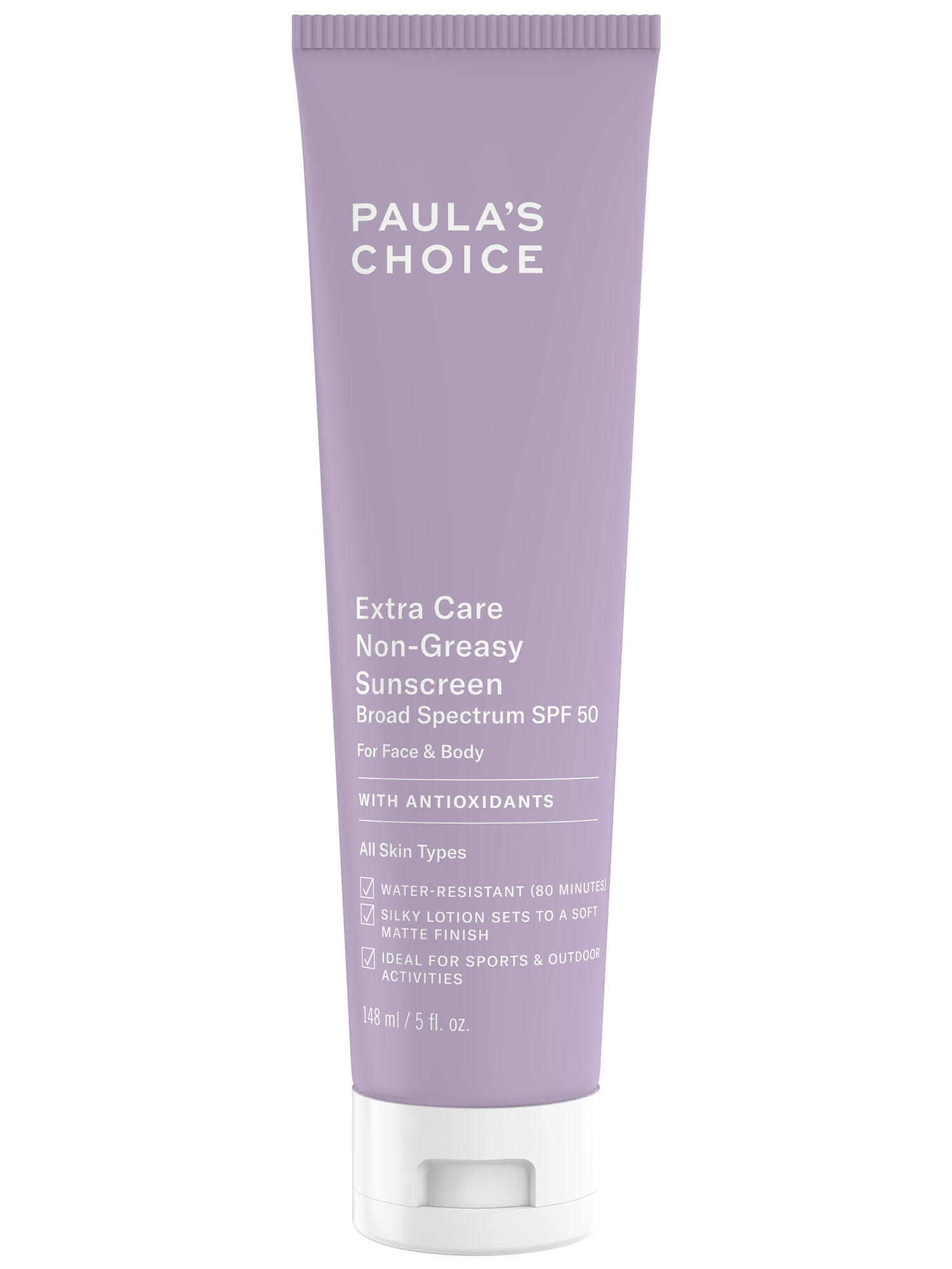 Paula's Choice Extra Care Non-Greasy Sunscreen SPF 50 / Крем с SPF 50 для лица и тела для всех типов кожи 148ml