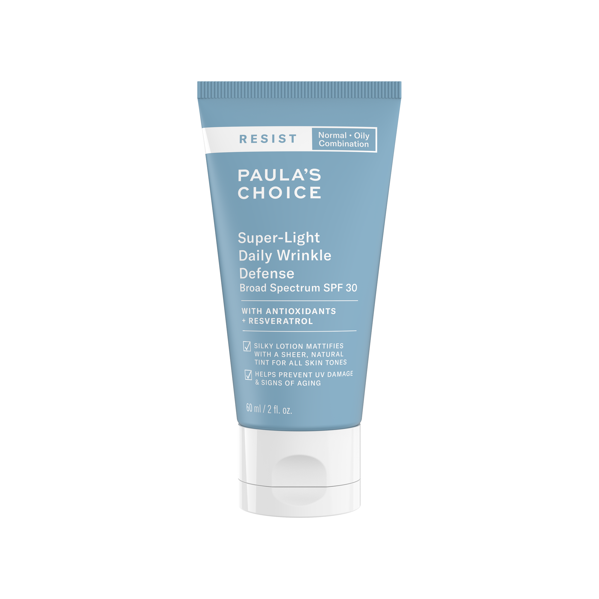 Paula's Choice Resist Super-Light Daily Wrinkle Defense SPF 30 / Крем с SPF 30 для зрелой кожи нормальной, жирной, комбинированной 60ml