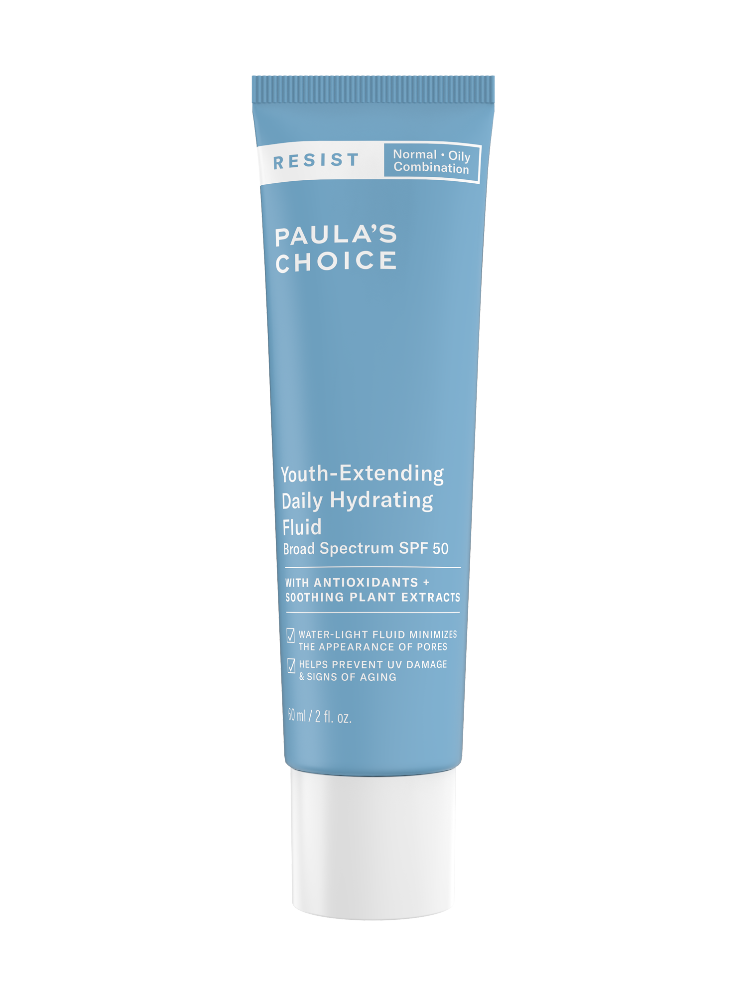 Paula's Choice RESIST Youth-Extending Daily Hydrating  Fluid SPF 50  Крем с SPF 50 для зрелой  кожи нормальной, жирной,  комбинированной