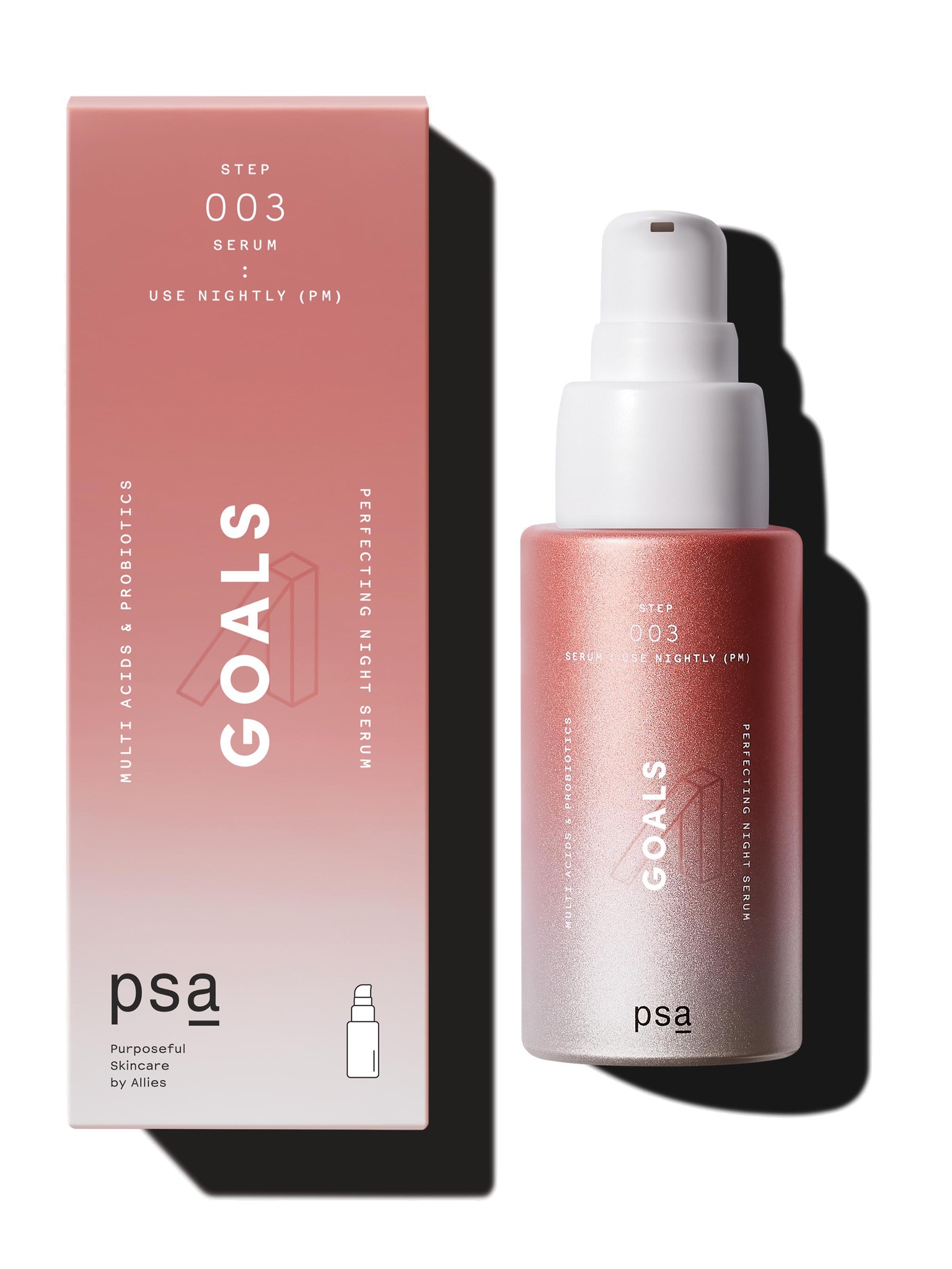 PSA GOALS Multi Acids & Probiotics Perfecting Night Serum