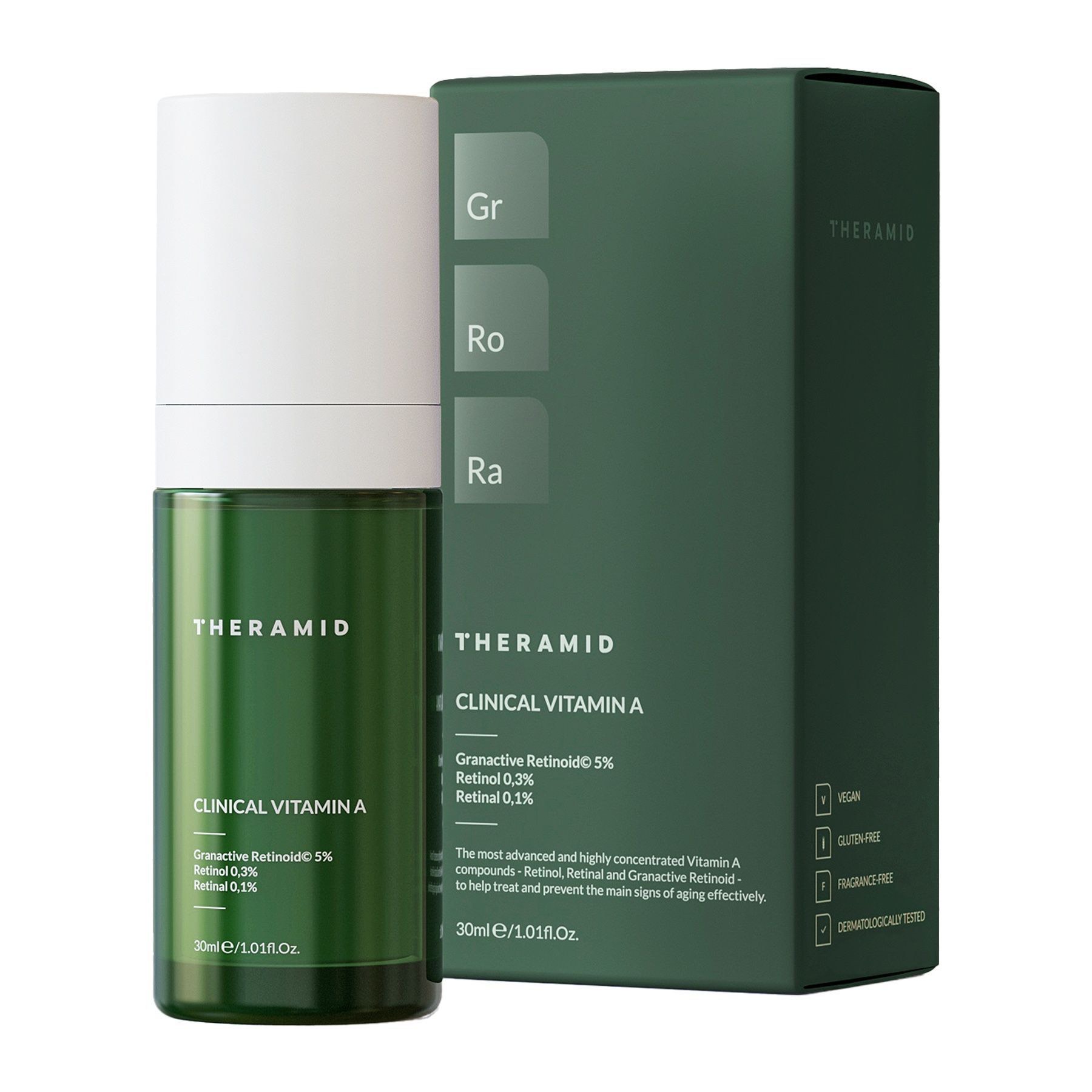 Theramid Clinical Vitamin A - инкапсулированный ретинол для упругости, осветления пигментации 30 мл